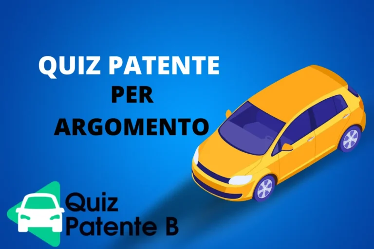 Quiz patente per argomento